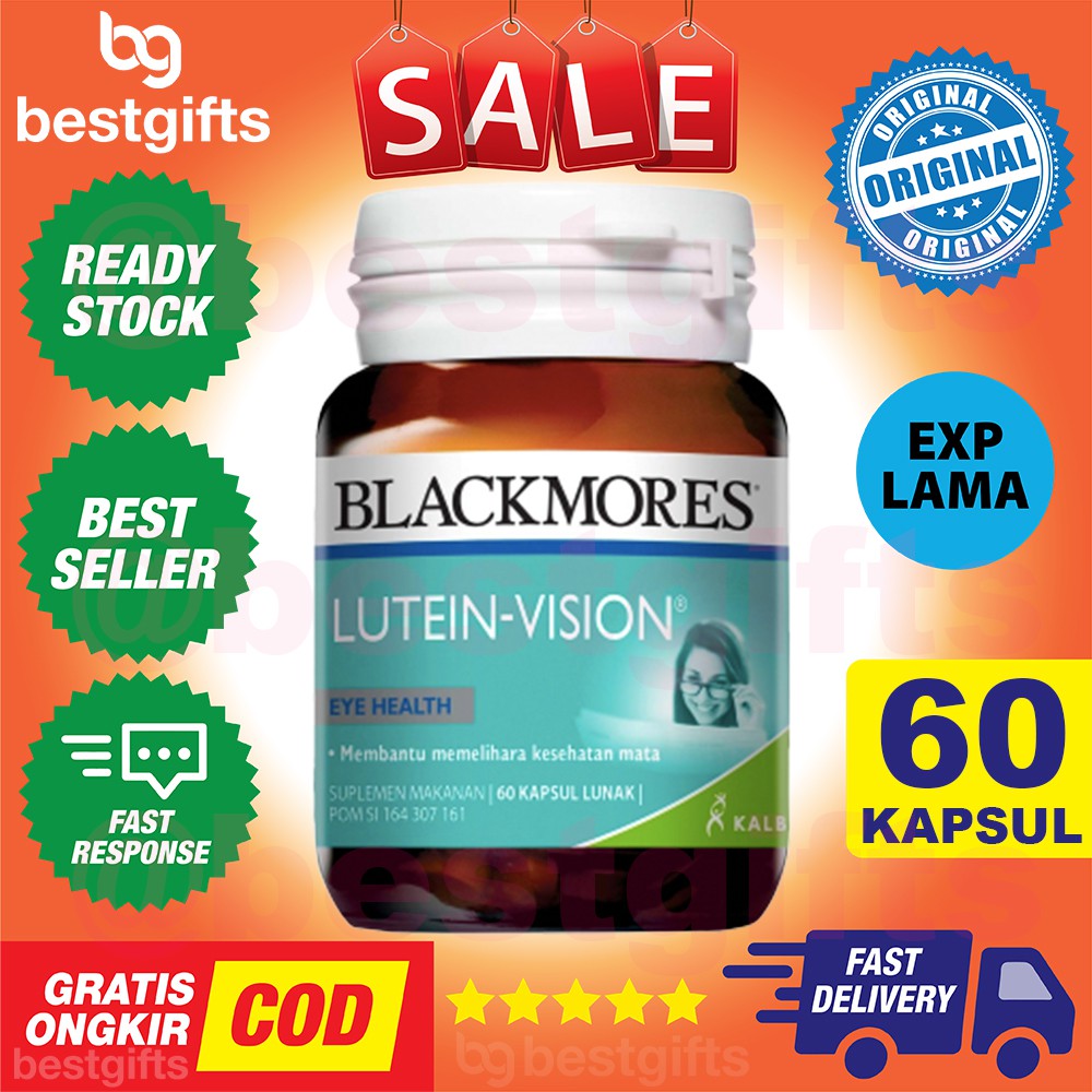 BLACKMORES LUTEIN VISION BPOM KALBE VITAMIN SUPLEMEN MATA - 60 KAPSUL