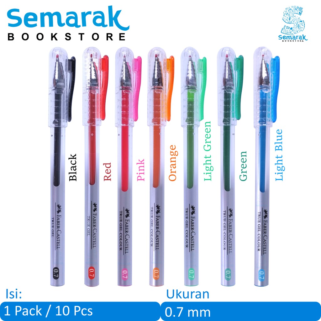 

Faber Castell True Gel Pen 0.7 mm - [1 Pack/ 10 Pcs]
