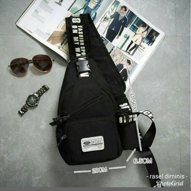 Tas selempang TERBAIK tas punggung pria boys adam waistbag BISA COD