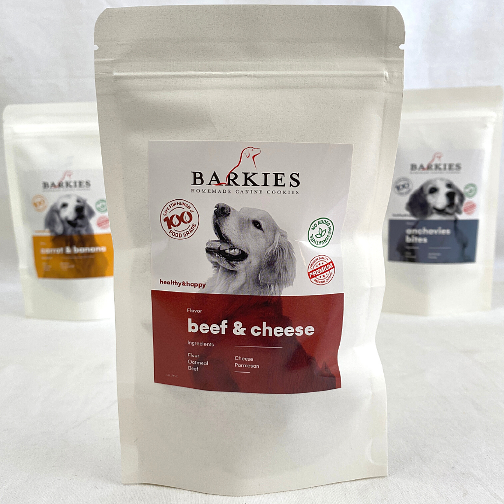 

BARKIES Snack Anjing Premium BEEF And Cheese 70g