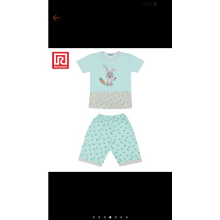 setelan anak perempuan jj kids hijau