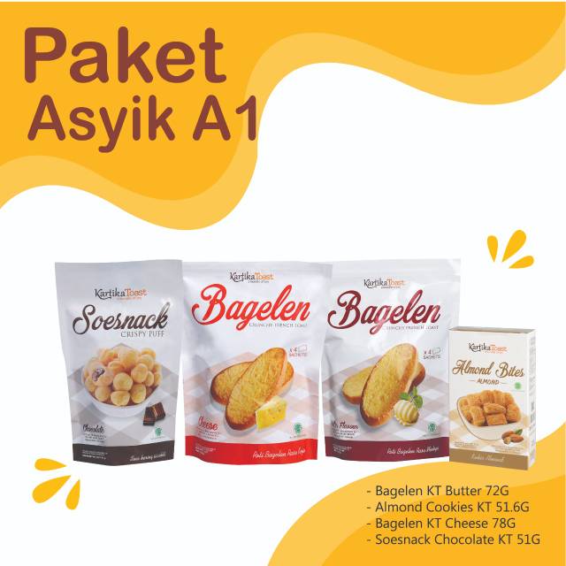 Toast kue kering KARTIKA TOAST by Kartika Sari | Paket asyik A1