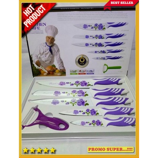 Pisau Set Kitchen King 6 pcs Y2504