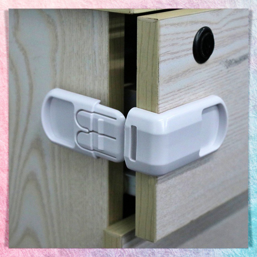 Pengaman Pintu / Laci / Lemari | Pengunci Rak dan Kunci Lemari Anak Bayi / Baby |  SAFETY LOCK