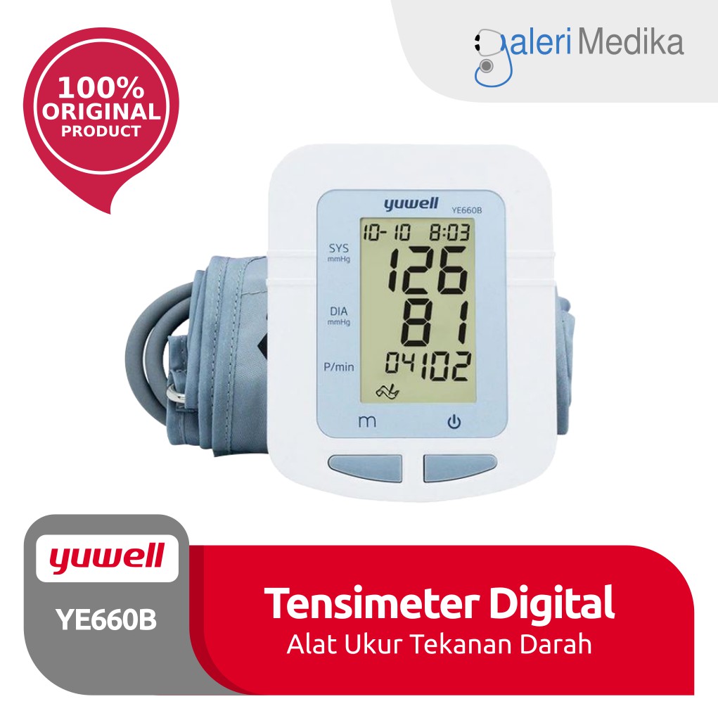 Tensimeter Digital Yuwell YE660E - Alat Monitor Tekanan Darah