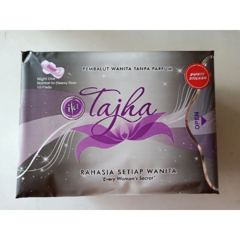 Pembalut Wanita isi 10 pads Tajha Herbal Night Use Ifa