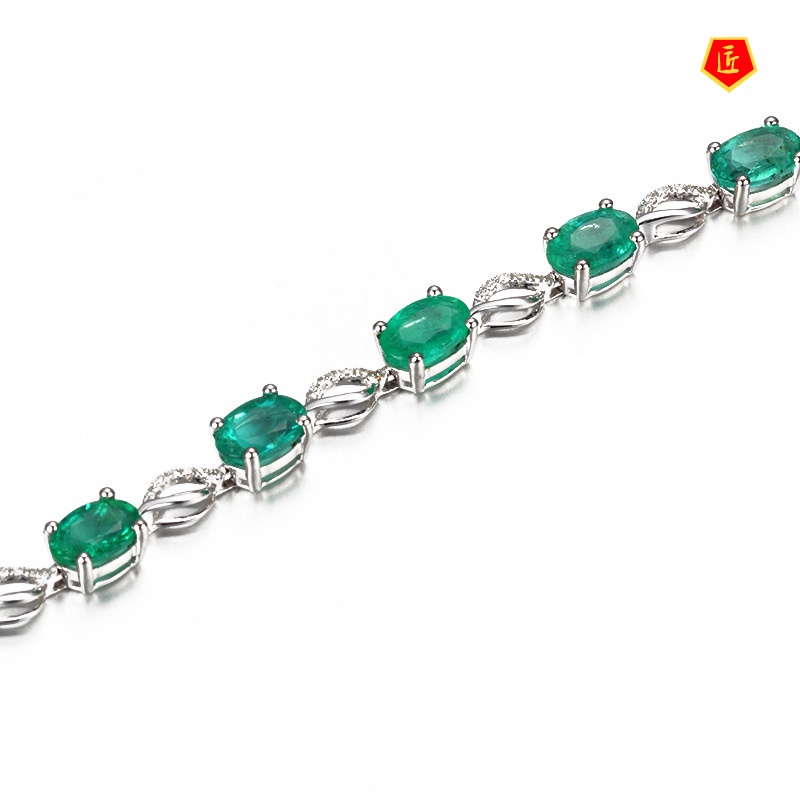 [Ready Stock]Elegant Creative Emerald Bracelet