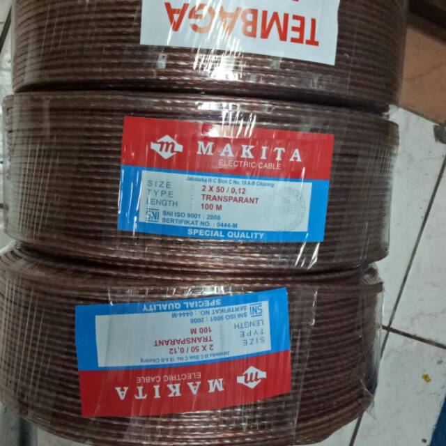 Makita Kabel Speaker - kabel serabut 2 x 50 - 100Meter