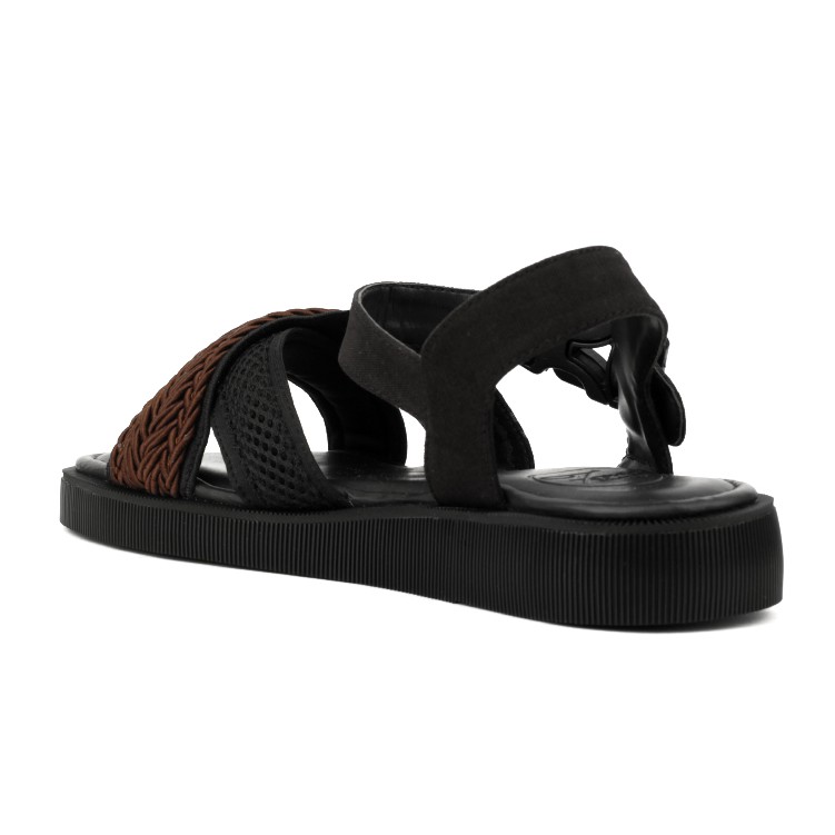 Lexa Black | Sandal Slide Platform Simpel Wanita Cewek Women Sandals Footwear Ori | FORIND Favshoes