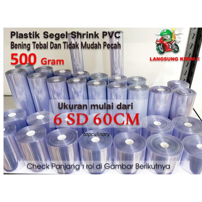 

plastik shrink / plastik segel 500gr bening tidak mudah sobek CUCI GUDANG