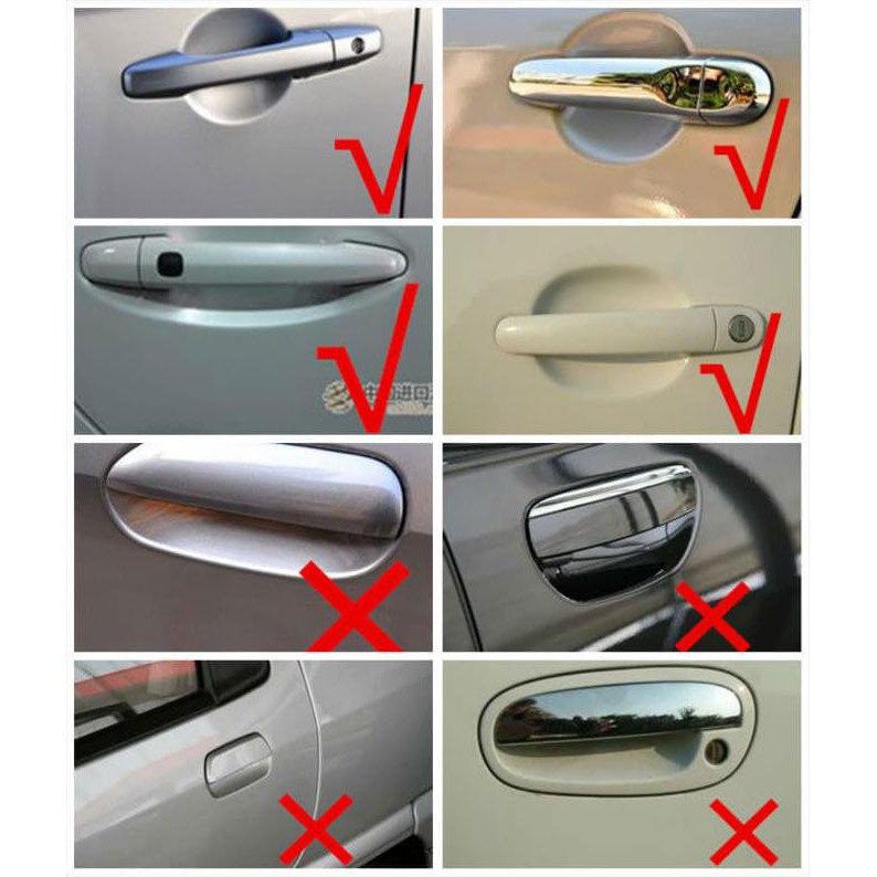 Stiker Pelindung Pegangan Pintu Mobil