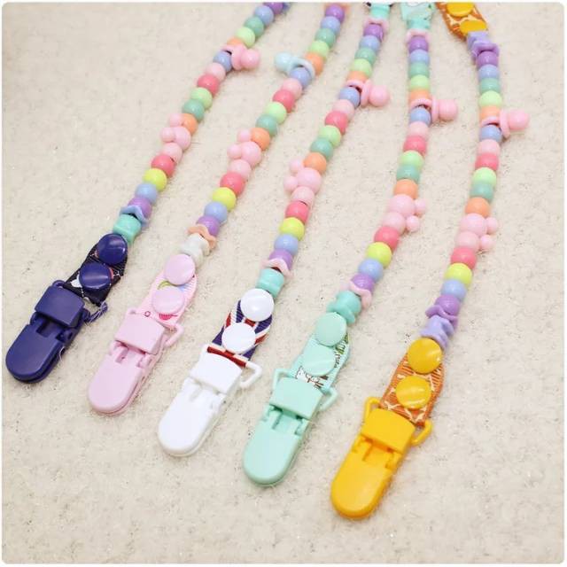 Pacifier&Teether Clipper/Pacifier Holder Chain/Tali Gantungan Empeng POLOS /Rantai Gigitan Bayi-4