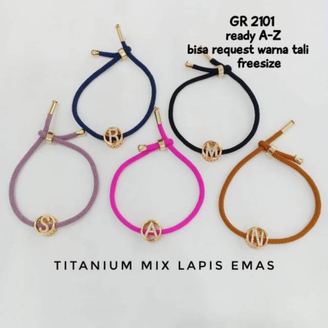 Gelang Fashion Wanita Model Tali serut Import