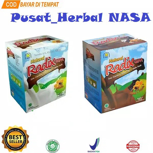 

Susu Radik Rasa Coklat dan Madu NASA - RADIKCO RADIKMA 5 sachet (susu kambing)