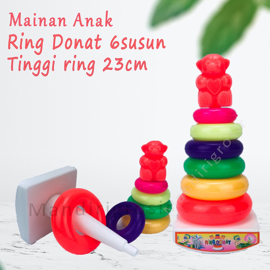 RD 137 *Mainan Anak ring donat 6 susun * Ring Donat