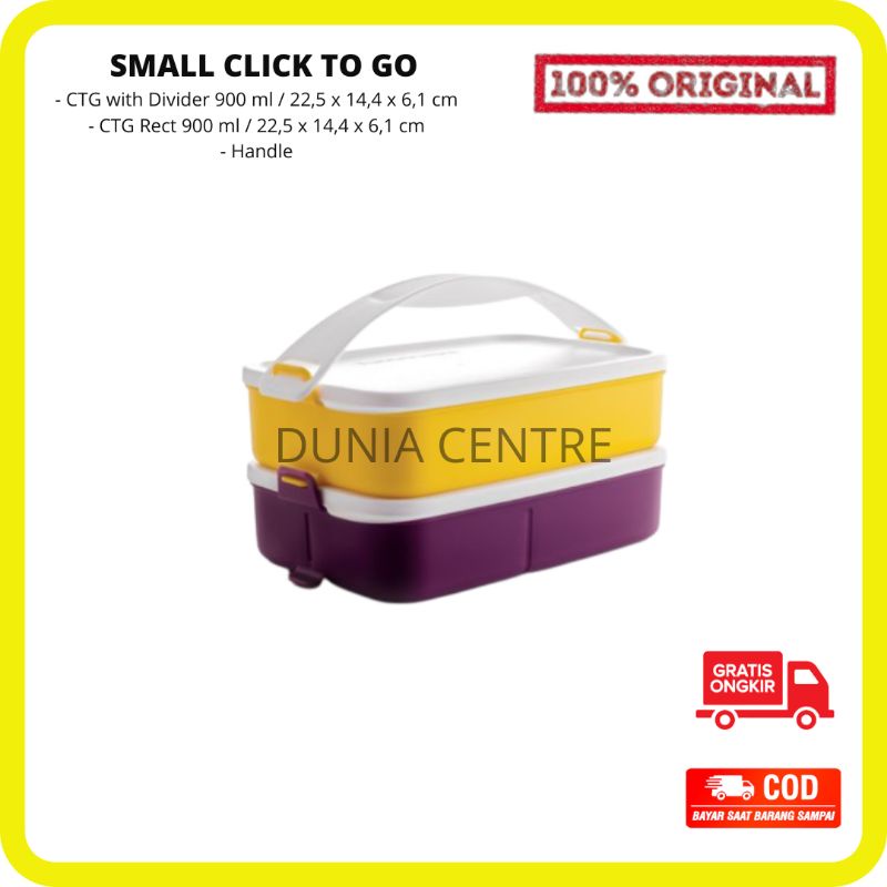 PROMO TUPPERWARE RANTANG SMALL CLICK TO GO SET ORIGINAL TERMURAH