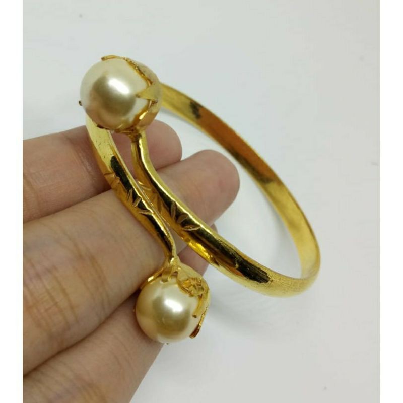 Gelang Lilit Lapis Emas 24k Shell