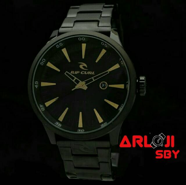 Jam tangan pria Ripcurl Recon gold tanggal aktif