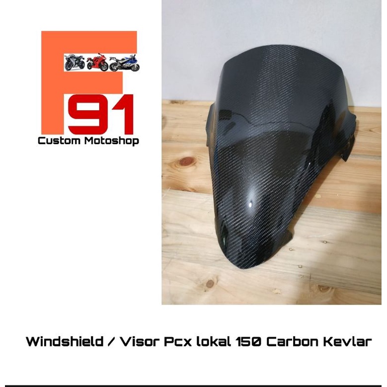 Windshield Pcx lokal 150 Carbon Kevlar, Visor Pcx lokal 150 Carbon Kevlar