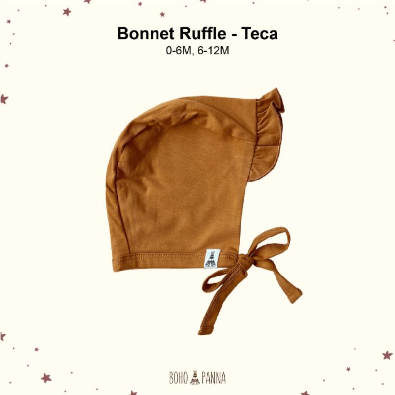 BONET RUFFLE TOPI ANAK BAYI BOHO BABY SURABAYABABY-Teca