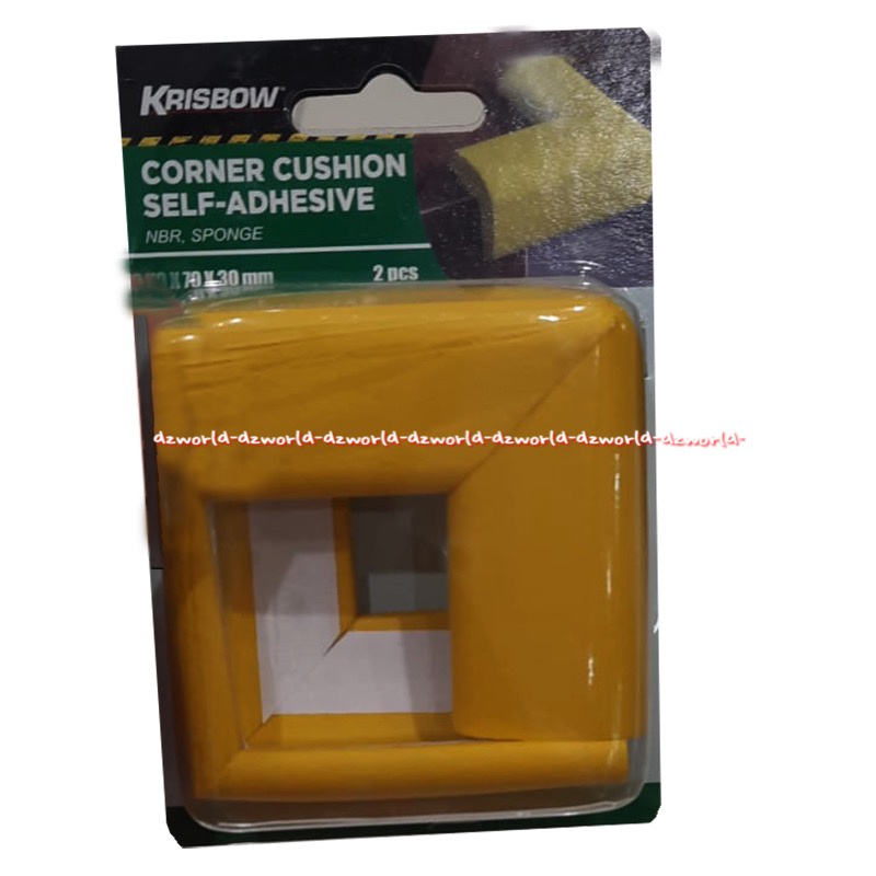 Krisbow Corner Cushion Pelindung Sudut Meja 30 x 30 x 70mm isi 2 Kuning