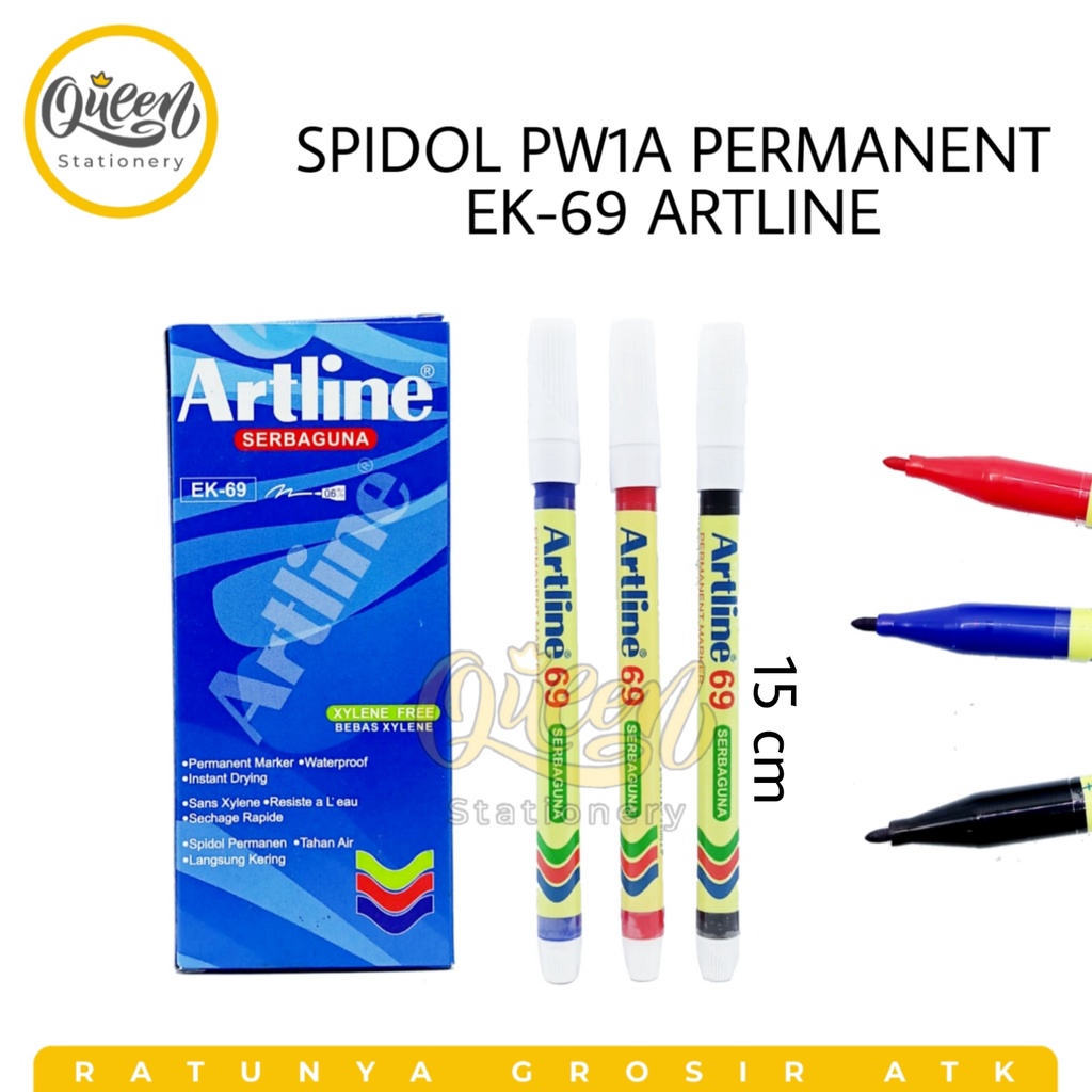 

1 PCS SPIDOL PW 1A PERMANENT EK-69 ARTLINE / SPIDOL WARNA / SPIDOL GAMBAR