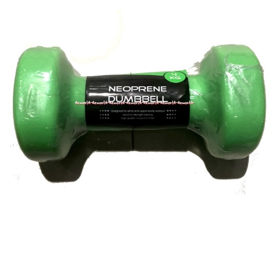 Berwyn Dumbbell Neoprene 4kg Peralatan Olahraga Barbel Hijau 4 kg Dumbel Berwin Green Barbell Warna Hijau Latihan Beban