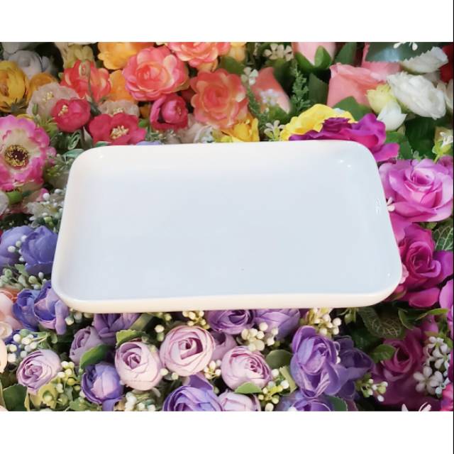 Piring kotak kue keramik bisa dimikrowave termurah Piring kotak kue keramik bisa dimikrowave termurah