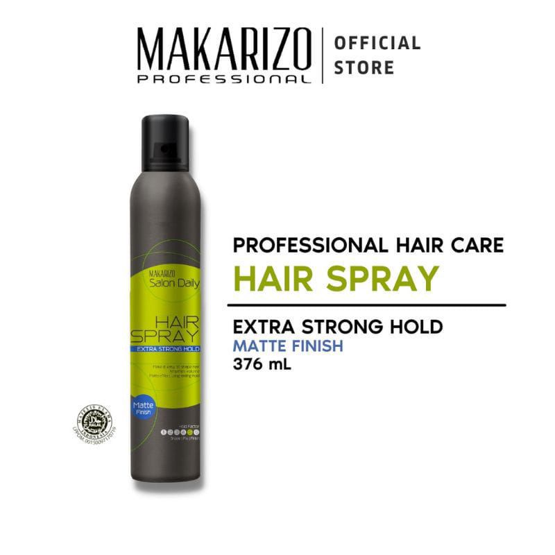 Makarizo Professional Salon Daily Hair Spray / Strong Hold / Rock Solid Hold 376ml