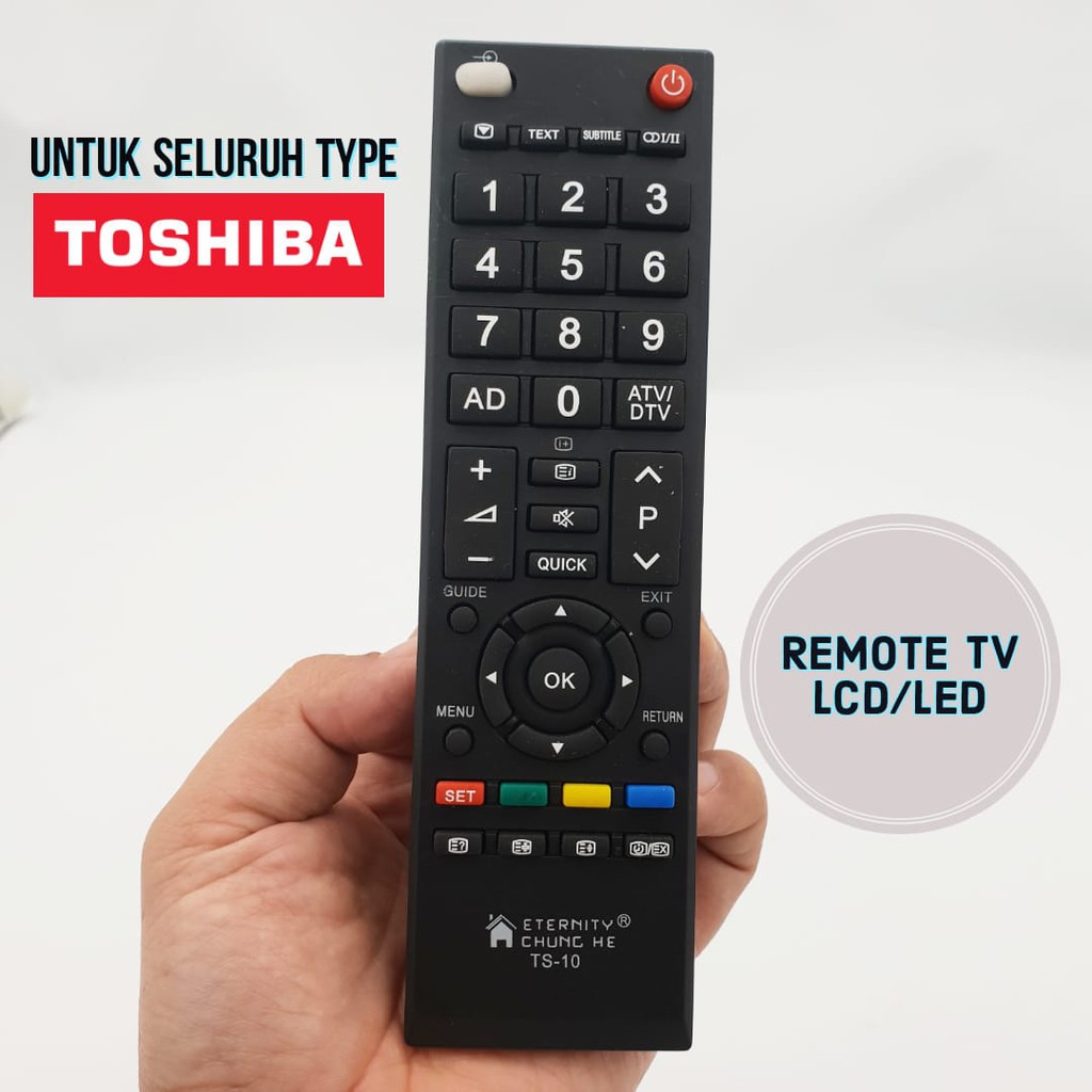 Remote TV Toshiba LCD LED dan Tabung/ Remote LCD LED  CT-90380 CT-90336 Original Pabrik / Remot Cont