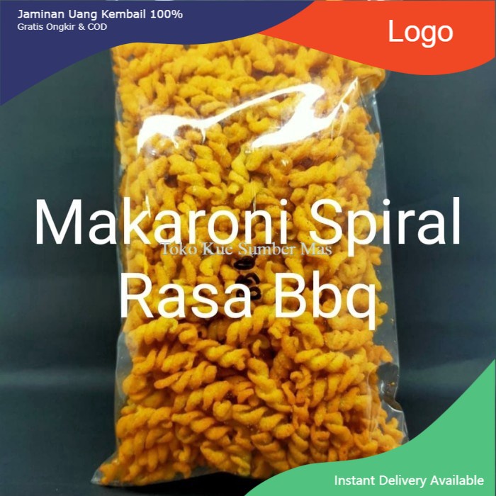 

MAKANAN KHAS SNACKS MAKARONI/MACARONI/MAKARONI SPIRAL/MACARONI SPIRAL BARBEQUE/BBQ 1 KG