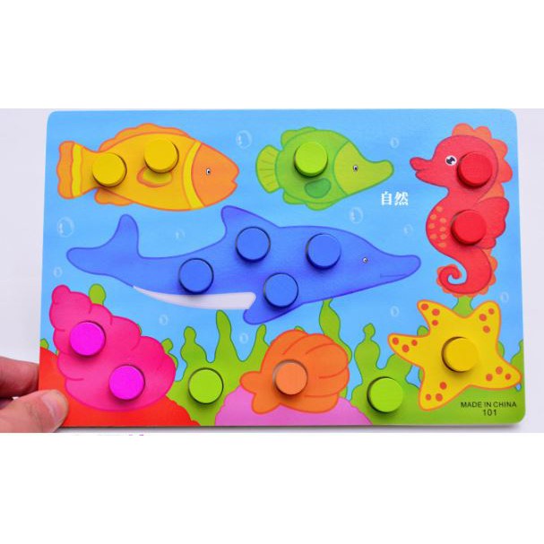 TweedyToys - Puzzle Matching Color / Puzzle Kayu Mencocokkan Warna