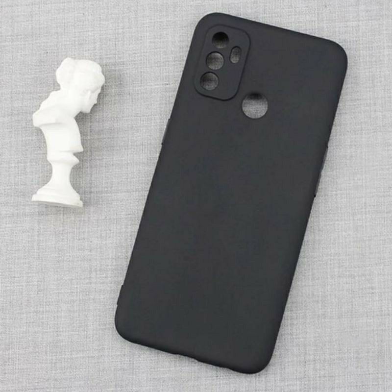 Oppo A74 A54 A53 A33 A92 A52 Softcase Premium Macaron Cover Soft Case Silikon Black