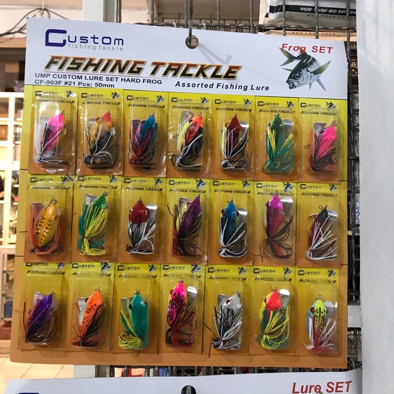 Umpan Casting Gabus 1 Set Isi 21 Pcs Hard Frog 5CM Grosir