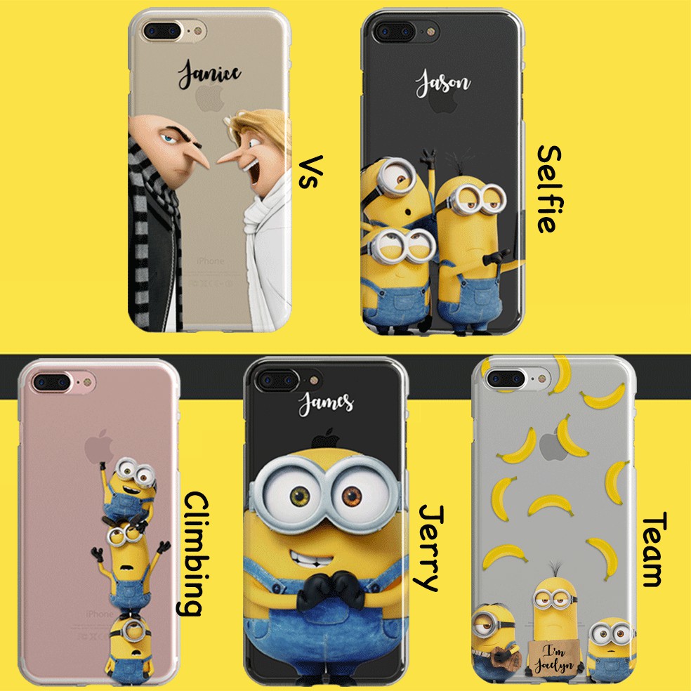 Custom Minion-2 jelly hard case Iphone Samsung Lenovo Oppo Xiaomi etc