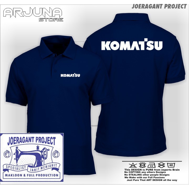 POLOSHIRT / KAOS POLO KOMATSU BAJU  PERUSAHAAN KOMATSU TERBARU