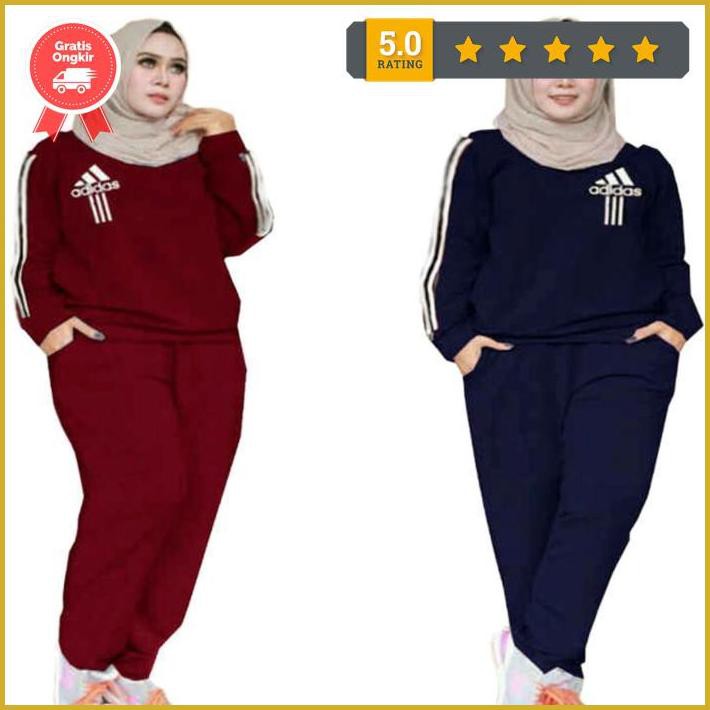 Baju Setelan Wanita / Setelan Training / Baju Olahraga - Coksu, Xxxl Premium