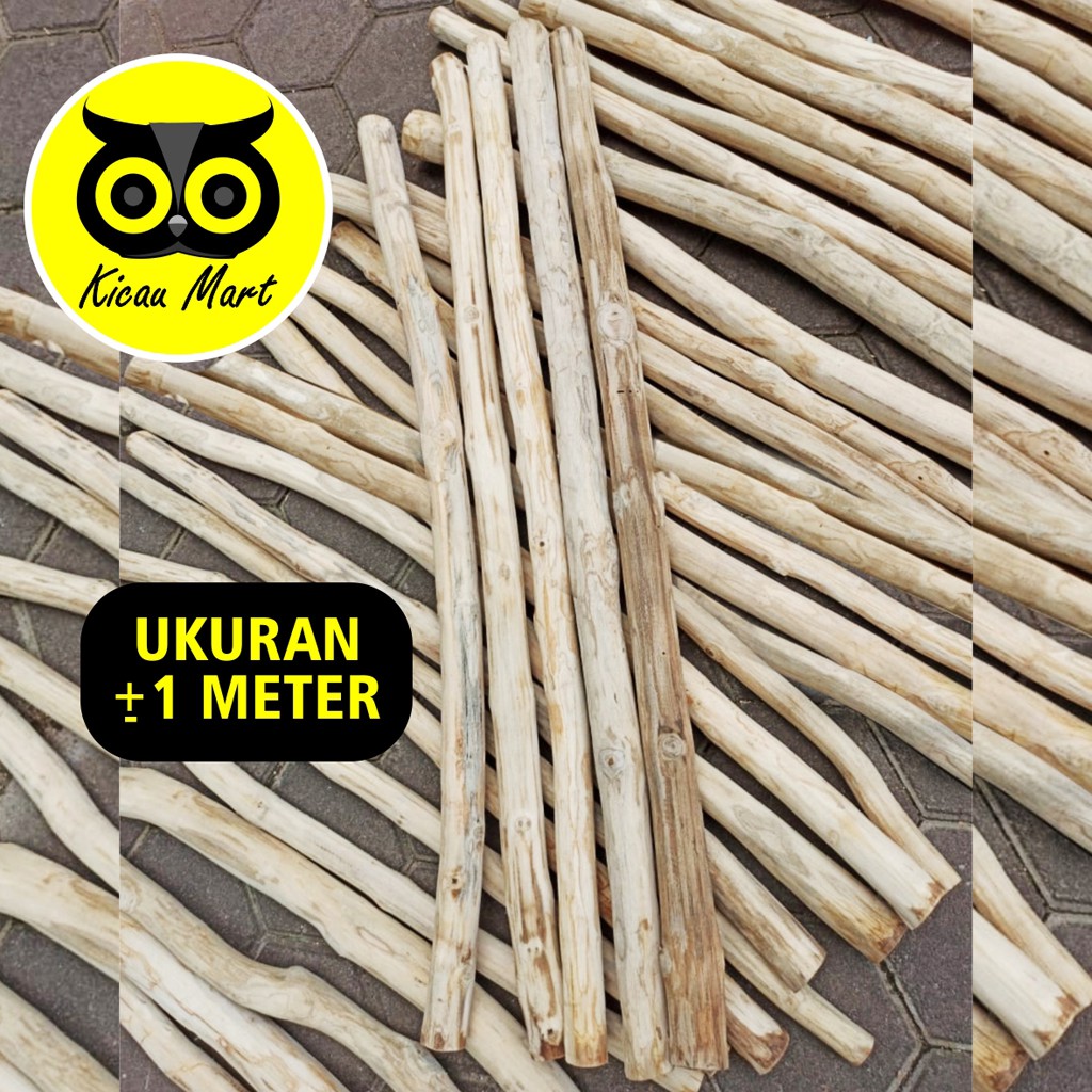 TANGKRINGAN PARROT KAYU BUAT KANDANG BURUNG PAROT NURI AFGREY KAKATUA MACAU ULAR REPTIL 1 METER TP1M