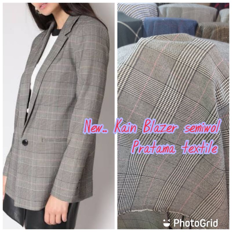 TYH PROMO kain semuwoll bahan blazer_jas_celana_rompi/kain blazer semiwool import