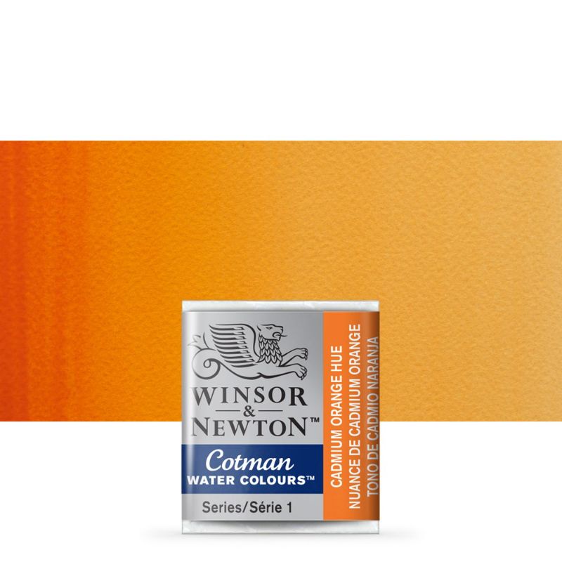 

CAT AIR COTMAN WATER COLOURS HALF PAN CADMIUM ORANGE HUE WINSOR & NEWTON