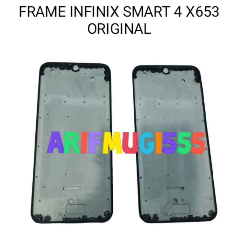 Frame Tulang Tengah Lcd Tatakan Dudukan Bezzel Bezel Infinix Smart 4 X653 Original