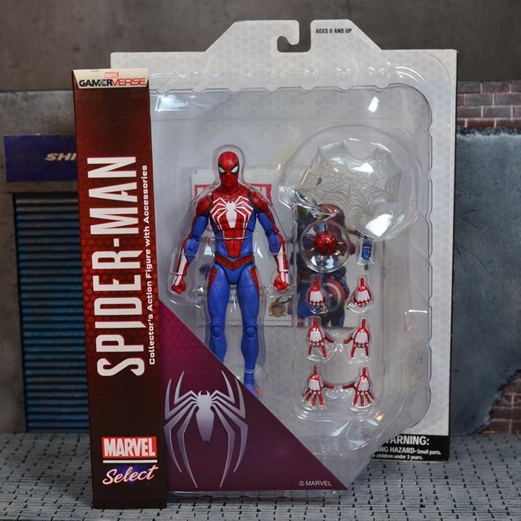 Original Marvel Select Spider Man PS4 Gamer Verse 7" Action Figure