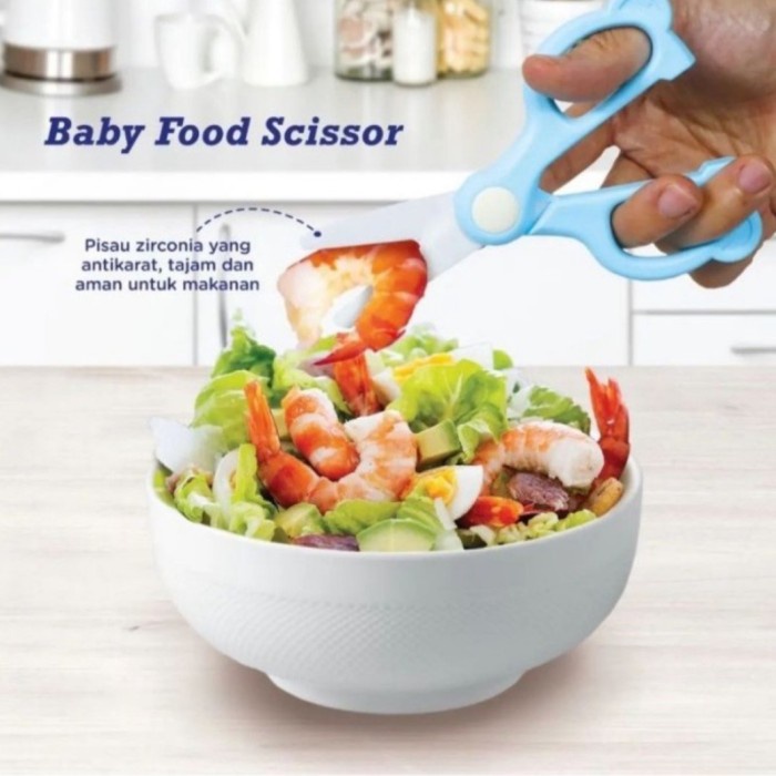 BABYSAFE Baby Food Scissors Gunting Pemotong Makanan Bayi Alat MPASI