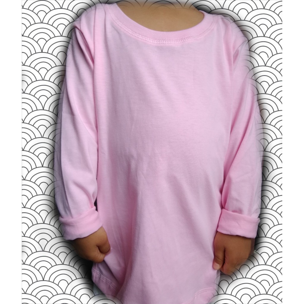 Kaos Polos Anak Lengan Panjang 100 Cotton Combed 30s Kaos Polos Anak Lengan Panjang 100 Cotton Combed 30s