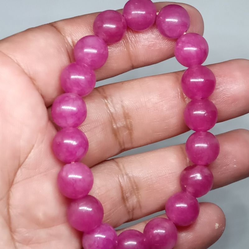 GELANG BATU GIOK PINK
