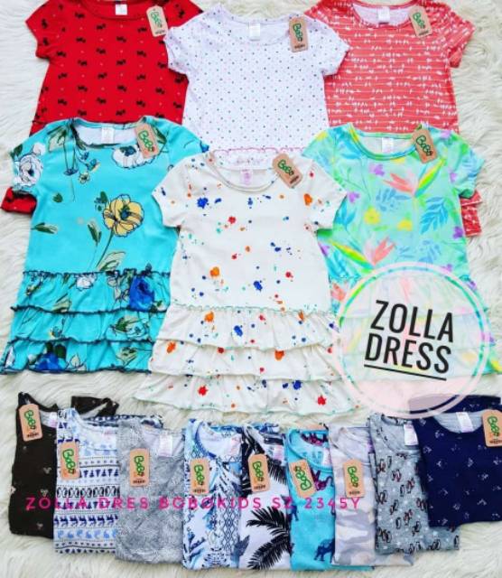 Dress perempuan BRANDED usia 1-4 tahun TERLARIS-7