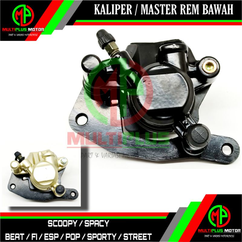 Kaliper Caliper Kepala babi depan Master rem cakram bawah depan BEAT,BEAT OLD,BEAT KARBU,BEAT LAMA,B