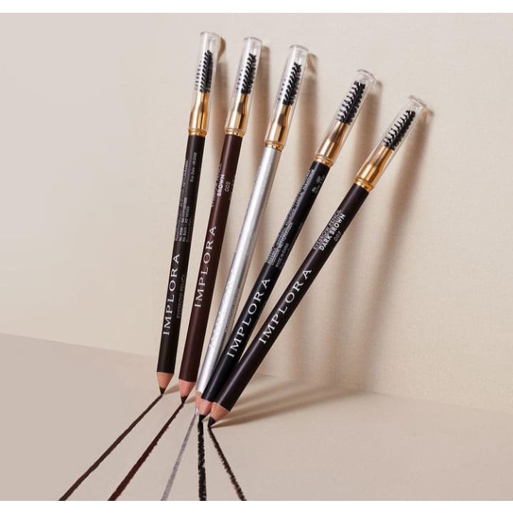 `ღ´ PHINKL `ღ´ ɪ ᴍ ᴘ ʟ ᴏ ʀ ᴀ  Implora pensil alis dark brown eyebrow pencil serut asahan