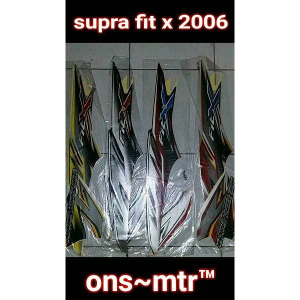 striping/sticker body motor supra fit x 2006