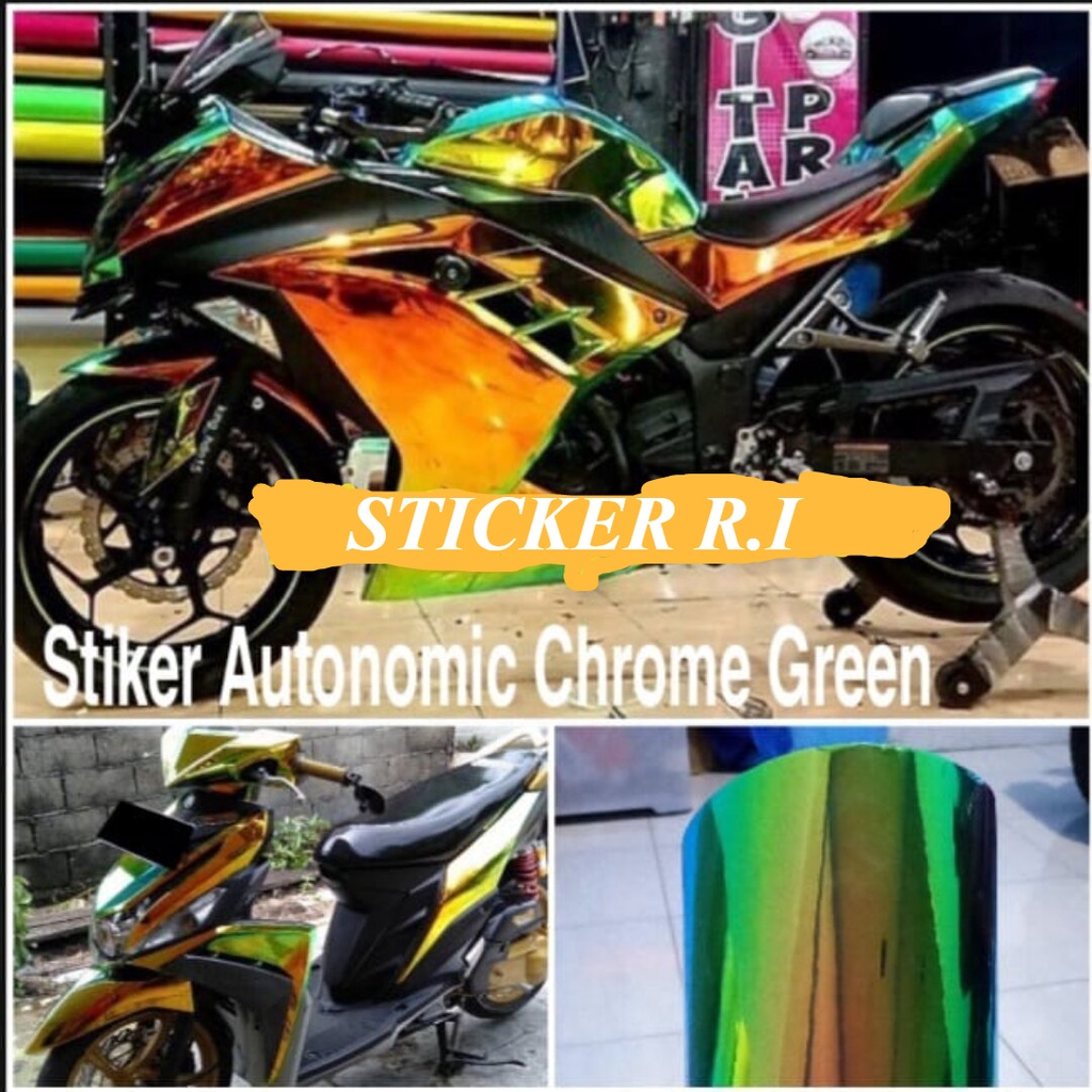 Stiker Skotlet Bunglon Chrome Stiker Rainbow